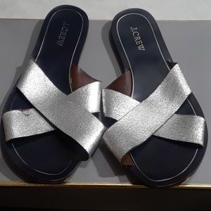 J. Crew - Silver Slippers